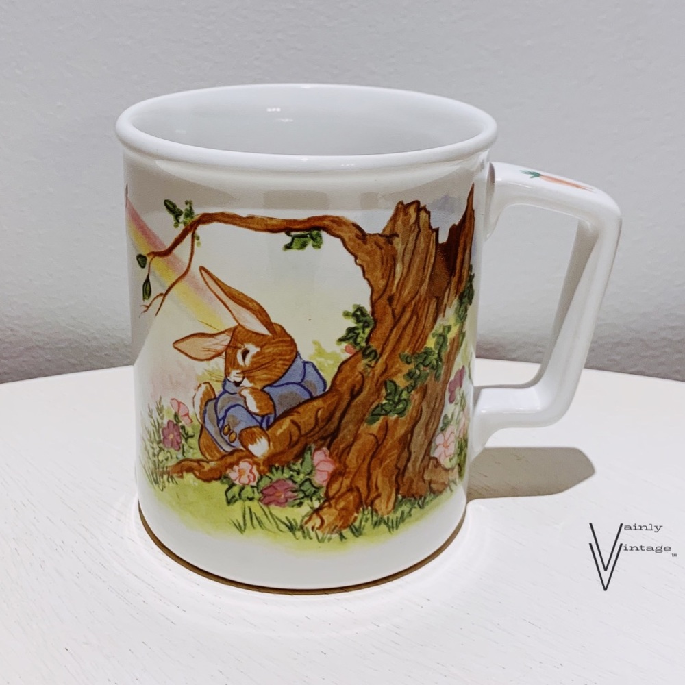 RARE Vintage 80s Peter Rabbit, Beatrix Potter Mug